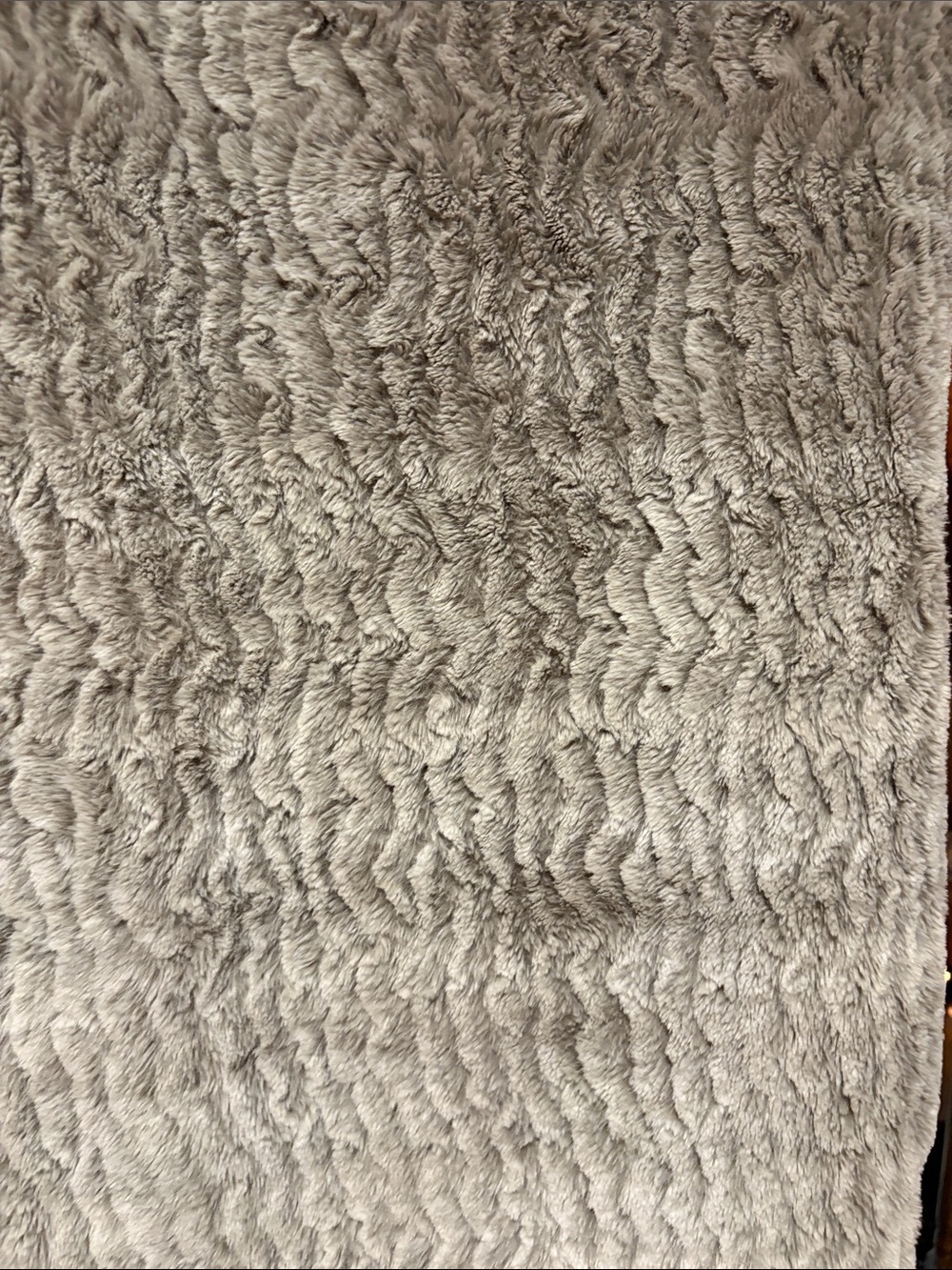 Luxury Faux Fur Accent King Sham for Pillow - Heather Gray